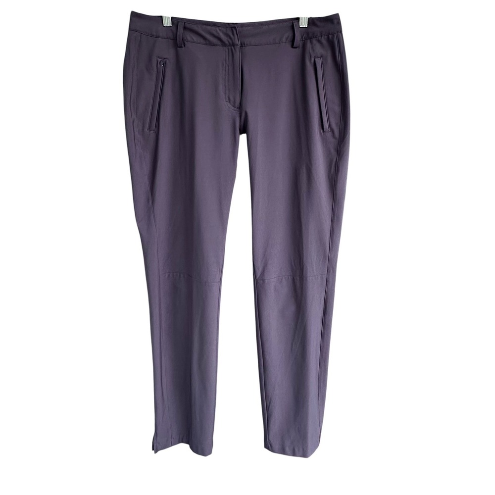 Slazenger Golf Pants Womens 12 Gray Straight Leg Stretch Performance
